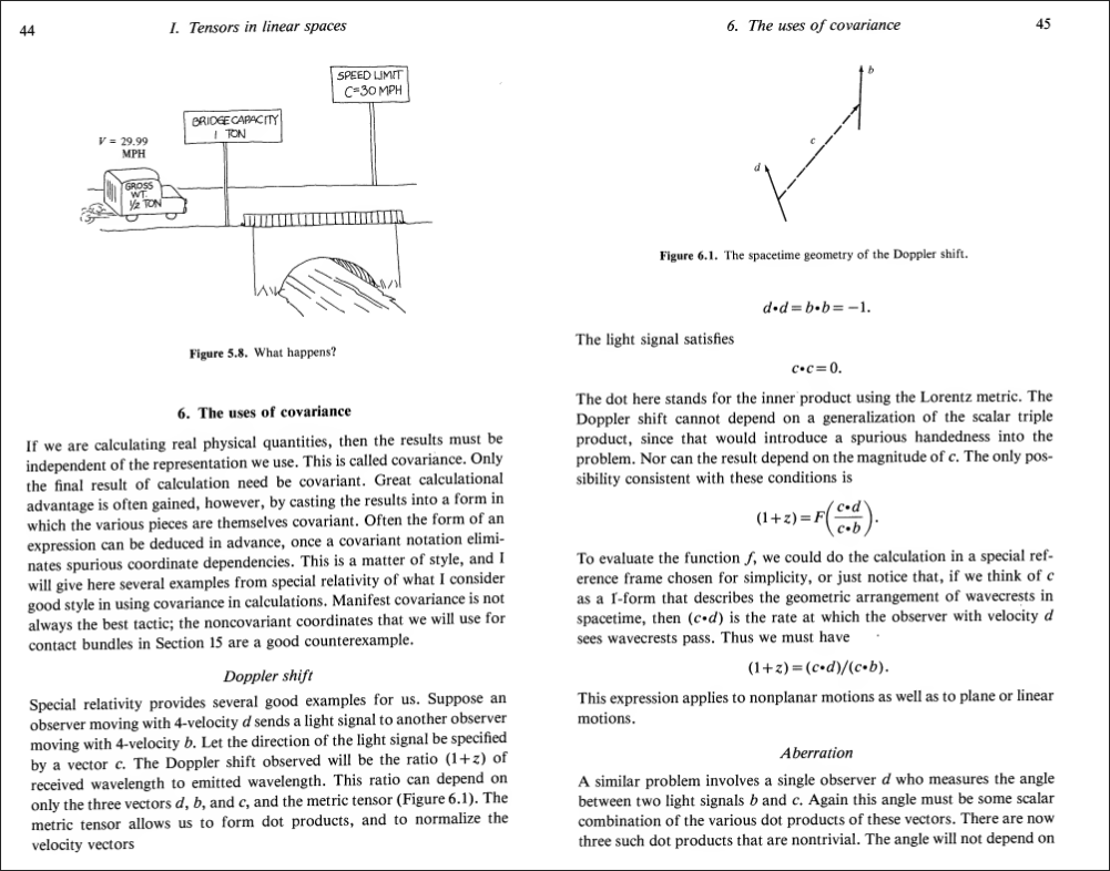William L. Burke, Applied Differential Geometry (Cambridge University Press, 1985), pp 44